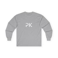 12947358160311990492_2048.jpeg T-shirt manches longues vintage PrimeKick gris chiné au style minimaliste.