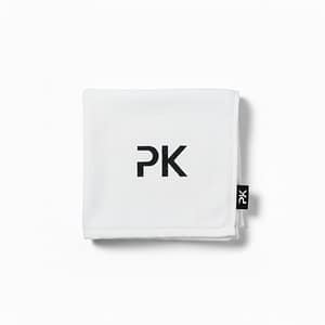 serviette Serviette sport microfibre Dry-Tech PrimeKick coloris blanc pliée de façon compacte.