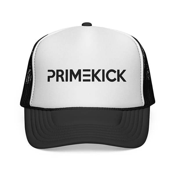 5041048105353002994_2048.jpeg Casquette trucker vintage PrimeKick avec filet noir et logo.