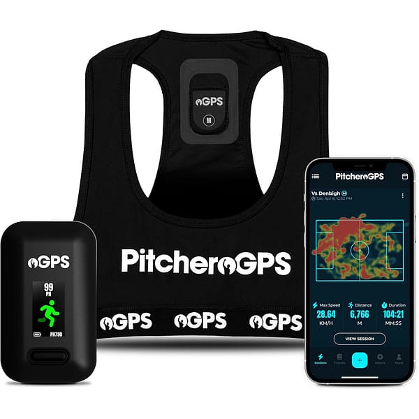 gps_1 Pack tracker GPS de football Pitchero avec gilet de performance et application mobile.