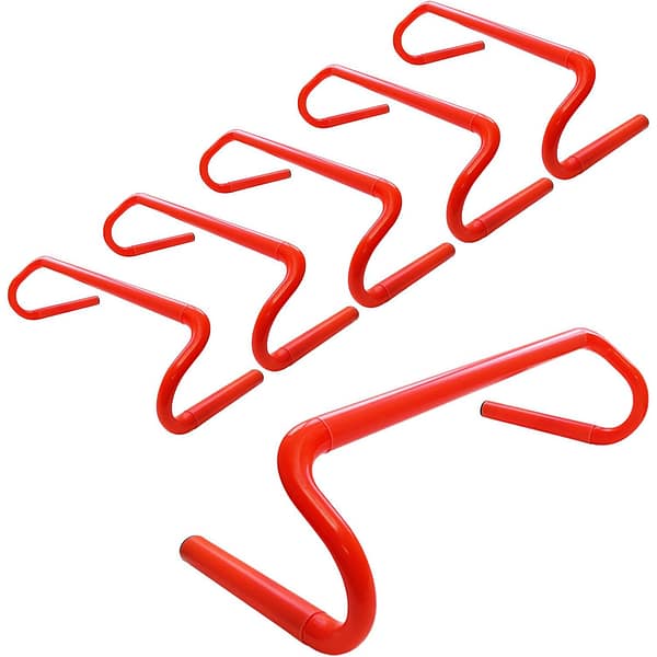 haies Lot de 6 haies de vitesse réglables et détachables pour entraînement de football.